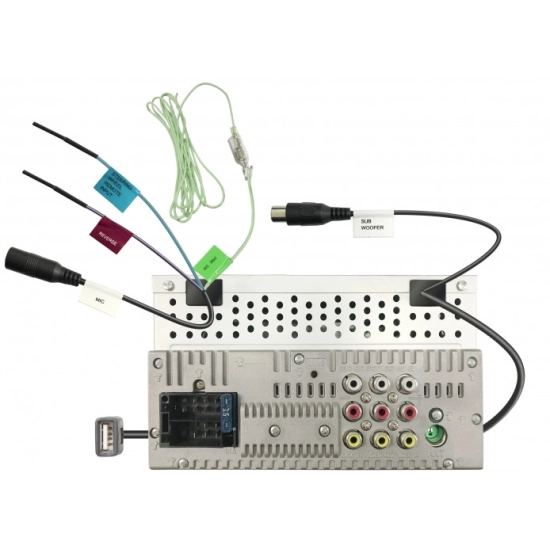 Auto radio JVC KW-M180BT, 2 DIN, 6.8incha WVGA monitor, USB Mirroring za Android, Bluetooth, 13-pojasni EQ, kratko kućište
