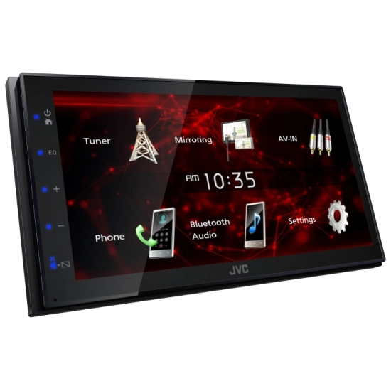 Auto radio JVC KW-M180BT, 2 DIN, 6.8incha WVGA monitor, USB Mirroring za Android, Bluetooth, 13-pojasni EQ, kratko kućište