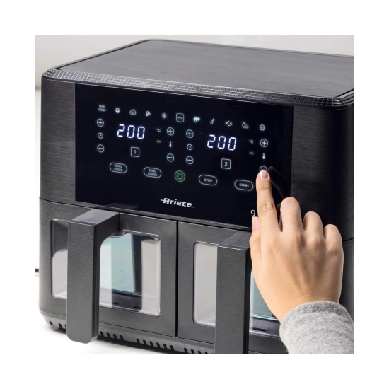 Friteza na vrući zrak ARIETE 4631, 00C463100AR0, 2x 4.5l, 2400W, crna Friteza na vrući zrak ARIETE 4631, 00C463100AR0, 2x 4.5l, 2400W, crna