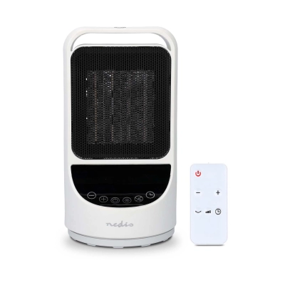 Grijalica NEDIS HTFA22WTW, Wi-Fi, 800/1500W, 2 postavke grijanja, oscilacija, zaslon, 10 - 49 °C, Android/IOS, bijela   - Grijalice, radijatori i uređaji za zaštitu od insekata