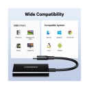 Čitač memorijskih kartica UGREEN, USB C, TF/SD kartice, 15cm, crni