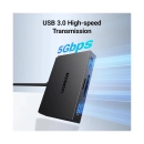USB HUB UGREEN, USB 3.0/USB C na 2x USB A 3.0, TF/SD, crni