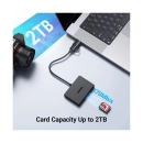 USB HUB UGREEN, USB 3.0/USB C na 2x USB A 3.0, TF/SD, crni