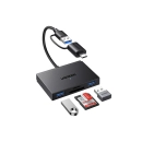 USB HUB UGREEN, USB 3.0/USB C na 2x USB A 3.0, TF/SD, crni