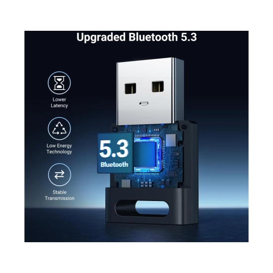 Adapter UGREEN, USB A, Bluetooth 5.3, crni Adapter UGREEN, USB A, Bluetooth 5.3, crni