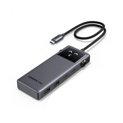 USB HUB UGREEN 6-in-1, USB C na HDMI 4K@60, USB C PD 100W, 2x USB C, 3x USB A, sivi   - Hlađenja, stalci, docking i USB hubovi