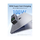 Prijenosno napajanje powerbank UGREEN, 20.000 mAh, Fast Charging, USB C, Power Delivery 3.0 do 130W, sivi