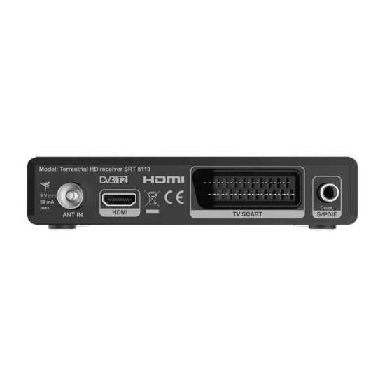 TV tuner STRONG SRT 8119, DVB-T2 HEVC/H.265, Dolby® Digital Plus TV tuner STRONG SRT 8119, DVB-T2 HEVC/H.265, Dolby® Digital Plus