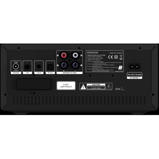 Micro linija KENWOOD M-9500S-B, CD Player, DAB+, FM, MP3, Bluetooth, Internetski radio, USB A,crna Micro linija KENWOOD M-9500S-B, CD Player, DAB+, FM, MP3, Bluetooth, Internetski radio, USB A,crna