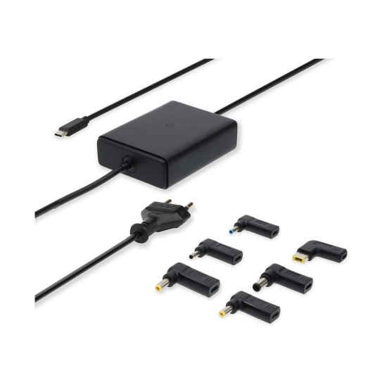 Punjač za laptop NEDIS NBAU65110BK, univerzalni, 65W, 2.5m