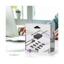 Punjač za laptop NEDIS NBAU100110BK, univerzalni, 100W, 2.5m