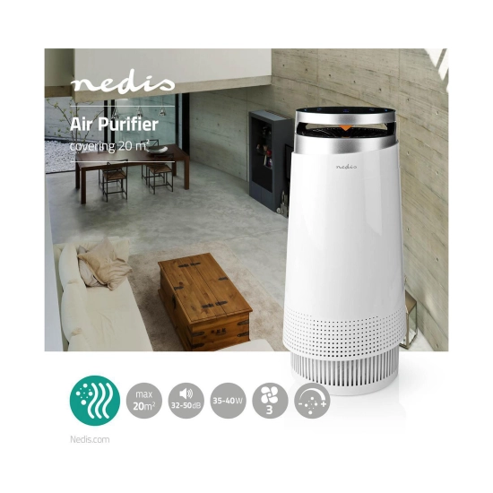 Pročišćivač zraka NEDIS Air Purifier AIPU100CWT, do 20m2