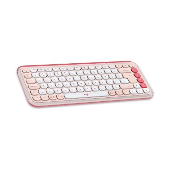 Tipkovnica LOGITECH POP Icon Keys, 920-013073, bežična, roza