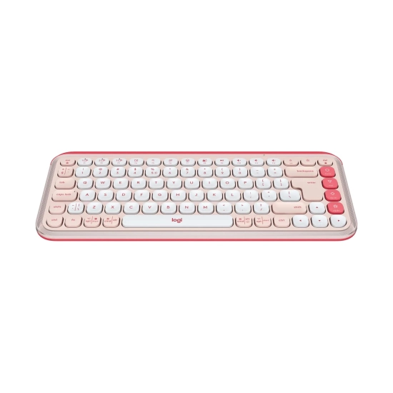Tipkovnica LOGITECH POP Icon Keys, 920-013073, bežična, roza