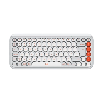 Tipkovnica LOGITECH POP Icon Keys, 920-013072, bežična, bijela   - Logitech Summer Promo
