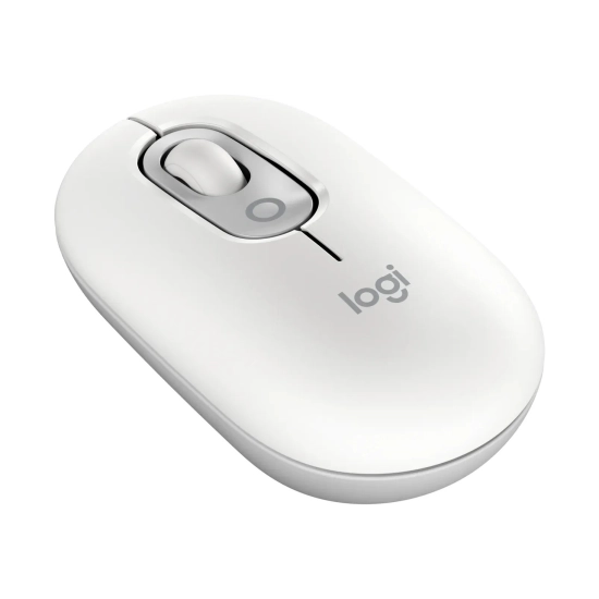 Miš LOGITECH POP, bežični, Bluetooth, 4000dpi, bijeli