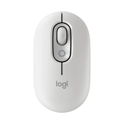 Miš LOGITECH POP, bežični, Bluetooth, 4000dpi, bijeli   - Logitech Summer Promo