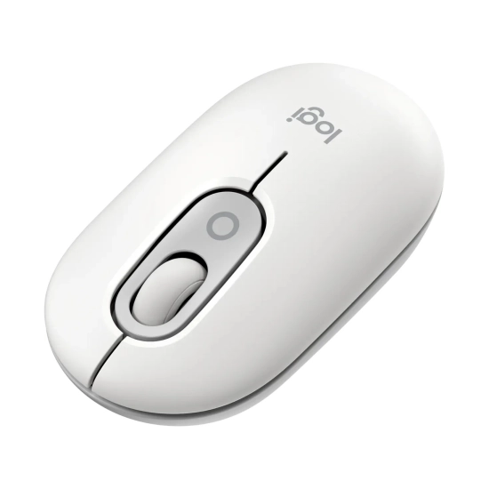 Miš LOGITECH POP, bežični, Bluetooth, 4000dpi, bijeli