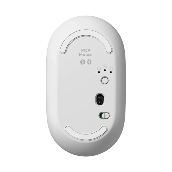Miš LOGITECH POP, bežični, Bluetooth, 4000dpi, bijeli