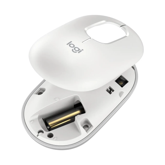 Miš LOGITECH POP, bežični, Bluetooth, 4000dpi, bijeli