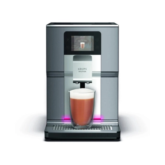 Aparat za kavu KRUPS Intuition EA875E10, 1450W, 15 bara, srebrno crni Aparat za kavu KRUPS Intuition EA875E10, 1450W, 15 bara, srebrno crni