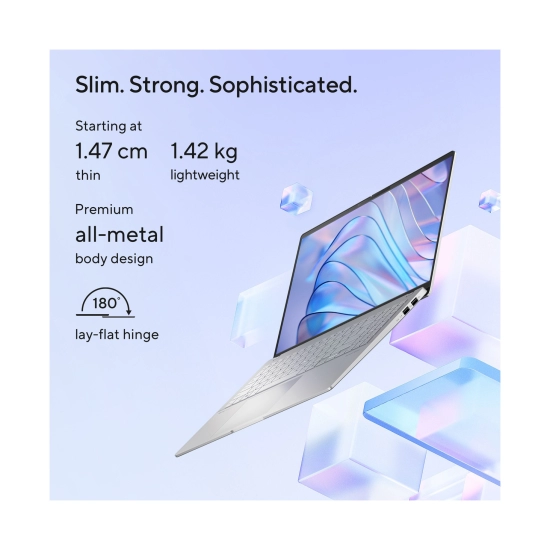 Laptop ASUS Vivobook S 15 OLED S5507QA-MA056W, 90NB14Q2-M00800, Snapdragon X Elite X1E, 32GB, 1TB, Qualcomm Adreno, 15.6incha 3K OLED 120Hz 0.2ms, Windows 11H, srebrni