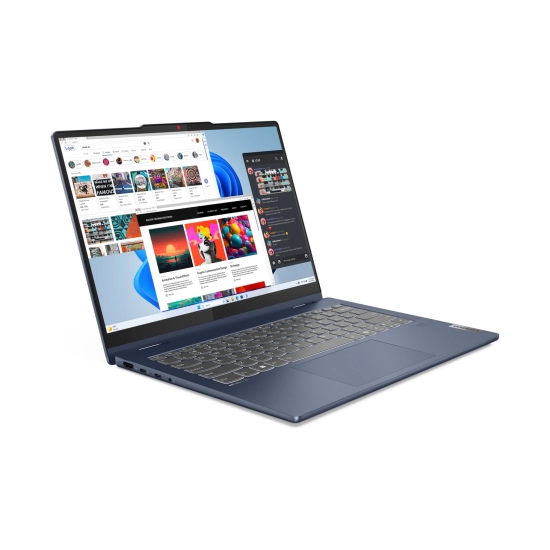 Laptop LENOVO IdeaPad 5 2-in-1 14AHP9, 83DR001BSC, Ryzen 7 8845HS, 16GB, 1TB, Radeon Graphics, 14incha WUXGA OLED Touch, Windows 11H, plavi