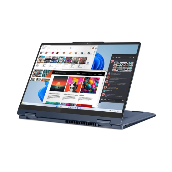 Laptop LENOVO IdeaPad 5 2-in-1 14AHP9, 83DR001BSC, Ryzen 7 8845HS, 16GB, 1TB, Radeon Graphics, 14incha WUXGA OLED Touch, Windows 11H, plavi