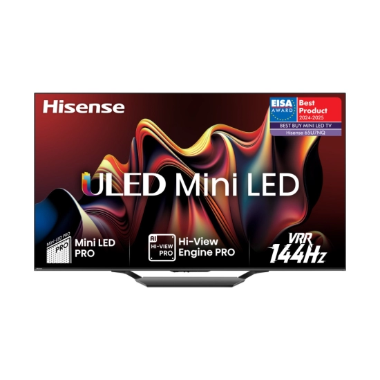 Televizor LED 65incha HISENSE 65U7NQ, ULED/Mini-Led, Vidaa OS, 4K UHD, DVB-T2/T/C/S2/S, HDMI, Wi-Fi, USB, energetski razred D