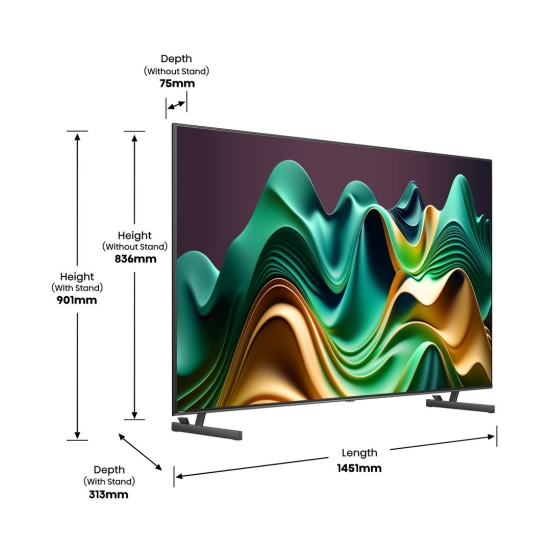 Televizor LED 65incha HISENSE 65U6NQ, ULED/Mini-Led, Vidaa OS, DVB-T2/T/C/S2/S, HDMI, Wi-Fi, USB, energetski razred E