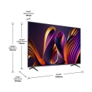 Televizor LED 75incha HISENSE 75E7NQ PRO, 4K UHD, Vidaa OS, 4K UHD, DVB-T2/T/C/S2/S, HDMI, Wi-Fi, USB, energetski razred E