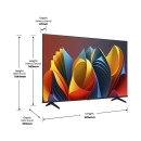 Televizor LED 75incha HISENSE 75E7NQ, 4K UHD, Vidaa OS, 4K UHD, DVB-T2/T/C/S2/S, HDMI, Wi-Fi, USB, energetski razred E