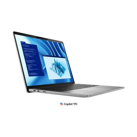 Laptop DELL Latitude 7455, 1010092367-N1256, Snapdragon X Elite X1E-80-100, 16GB, 512GB, Qualcomm Adreno, 14incha QHD+ IPS, Windows 11P, sivi