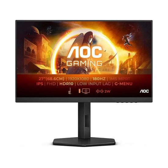 Monitor 27incha AOC, 27G4XE, FHD, IPS, 180Hz, 1ms, 300cd/m2, 1000:1, zvučnici, crni Monitor 27incha AOC, 27G4XE, FHD, IPS, 180Hz, 1ms, 300cd/m2, 1000:1, zvučnici, crni