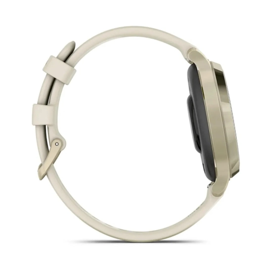 Pametni sportski sat GARMIN Lily 2 Active Lunar Gold/Bone, silikonski remen, 010-02891-00