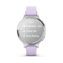 Pametni sat GARMIN Lily 2 Active Silver/Jasmine Purple, silikonski remen, 010-02891-01