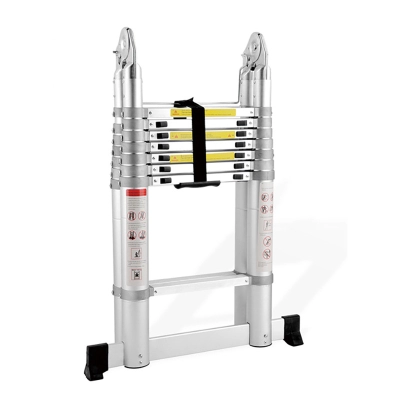 Teleskopske ljestve ProScope (Preklopne) DLT708F (2x8 stepenica / 237-500 cm) + stabilizator - PRO    - ALATI