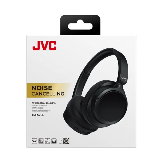 Slušalice JVC HA-S75NBU, bežične, Bluetooth, USB C, crne