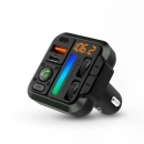 FM transmiter za auto NEDIS CATR2024BK, Hands free pozivanje Bluetooth, PD 18 W / PD 24 W, Brzo punjenje, Bass boost, Google Assistant / Siri, crna