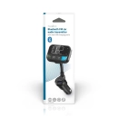 FM transmiter za auto NEDIS CATR1024BK, Gooseneck, 2incha crno-bijeli zaslon, Bluetooth, PD 20 W / QC 3.0, brzo punjenje, pojačanje basa, Google Assistant/Siri, crni