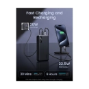 Prijenosno napajanje powerbank UGREEN, 20.000 mAh, USB C, 2x USB A, crni