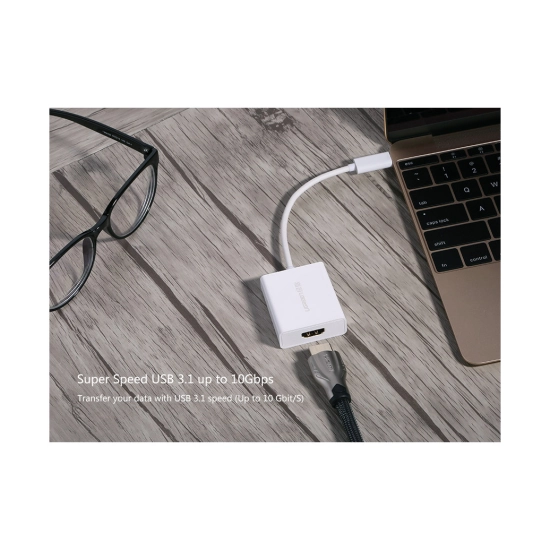 Adapter UGREEN, USB C (M) na HDMI (Ž), 4K@30Hz, bijeli