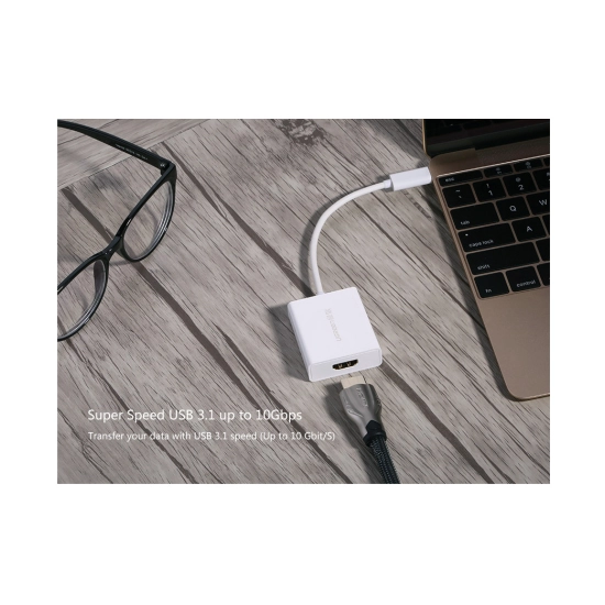 Adapter UGREEN, USB C (M) na HDMI (Ž), 4K@30Hz, bijeli