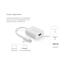 Adapter UGREEN, USB C (M) na HDMI (Ž), 4K@30Hz, bijeli