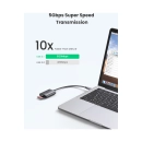Čitač memorijskih kartica UGREEN, USB C, TF/SD kartice, sivi