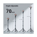 Selfie stick UGREEN 3u1 Tripod s Bluetooth daljinskim, do 7.2incha, crni
