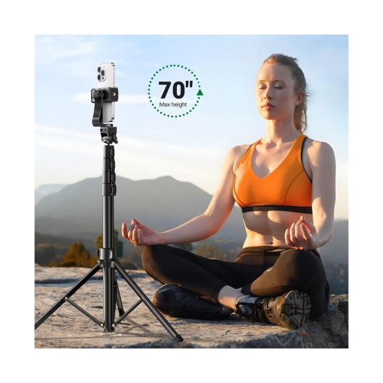 Selfie stick UGREEN 3u1 Tripod s Bluetooth daljinskim, do 7.2incha, crni