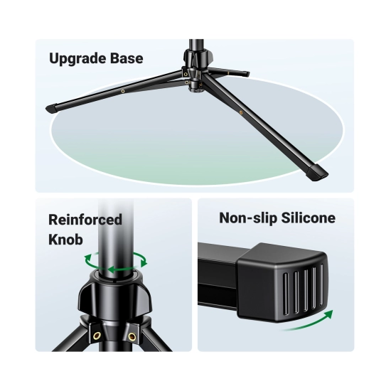 Selfie stick UGREEN 3u1 Tripod s Bluetooth daljinskim, do 7.2incha, crni