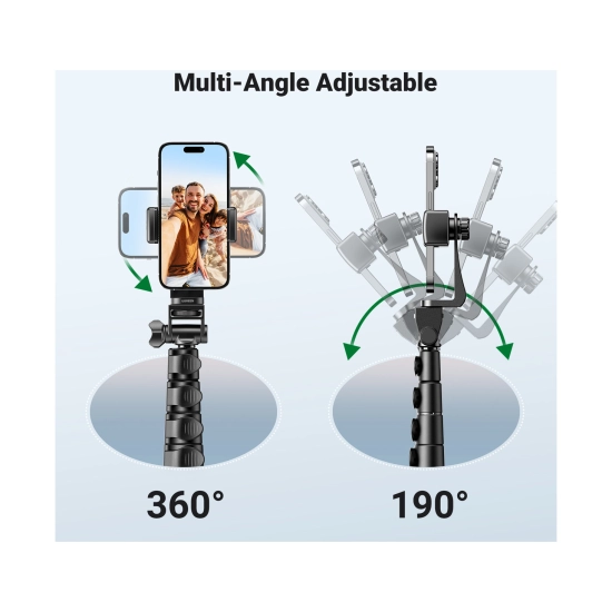 Selfie stick UGREEN 3u1 Tripod s Bluetooth daljinskim, do 7.2incha, crni