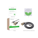Kabel UGREEN, USB A 2.0 (M) na RS232 (M), 3m, crni